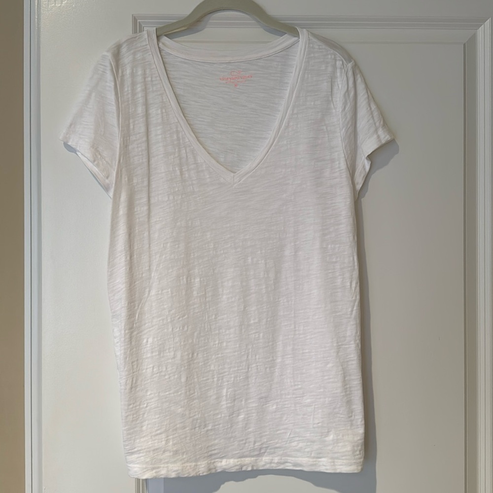 Vineyard Vines Slub Cotton V-Neck Tee